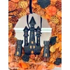 Szellemkastély halloween ajtódísz