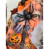 Világítós szellemház Halloween ajtódísz