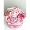 Rózsaszín anyák napi virágbox 