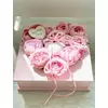 Rózsaszín szíves fa dobozos anyák napi virágbox