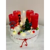 Karácsonyfa díszítés adventi asztaldísz