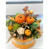 Narancs tökös őszi dobozos asztaldísz
