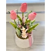 Tündér tulipános asztaldísz