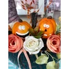 Narancs tökfejek halloween asztaldísz