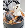 Világítós szellemes halloweeni őszi asztaldísz