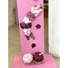 Mályva-bordó őszi álom hazváró állvány- 80 cm