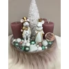 Egérke pár adventi asztaldísz