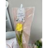 Gumi tulipán csomagolóban nőnapi ajándék - sárga