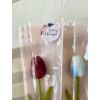Gumi tulipán csomagolóban nőnapi ajándék - bordó
