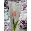 Gumi tulipán csomagolóban nőnapi ajándék - rózsaszín