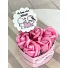 Szappanrózsa virágbox nőnapi ajándék