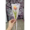 Gumi tulipán csomagolóban nőnapi ajándék - narancssárga