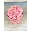 Rózsaszín szappanrózsás virágbox