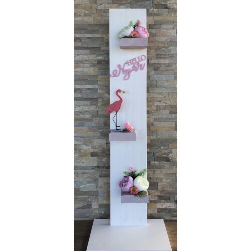 Fa flamingós hazaváró állvány-Lakásdekoráció-Álom Kertem