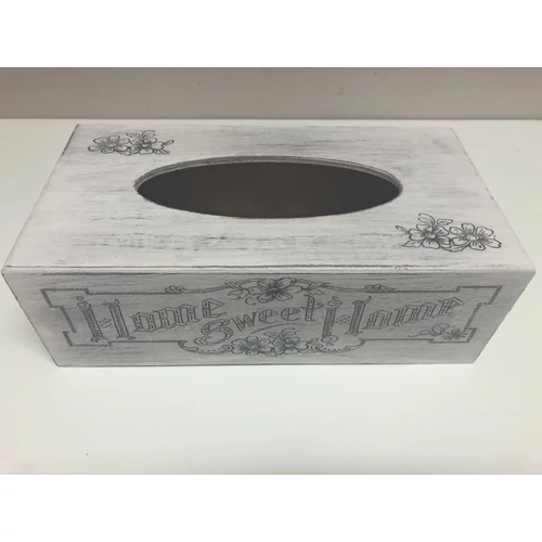 Sweet home feliratú kihúzós zsebkendőtartó-Ajándéktárgyak-Fa termékek-Álom Kertem